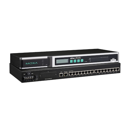 Moxa 16Ports Rs-232/422/485 Secure Device Server, 100V~240Vac NPort 6650-16